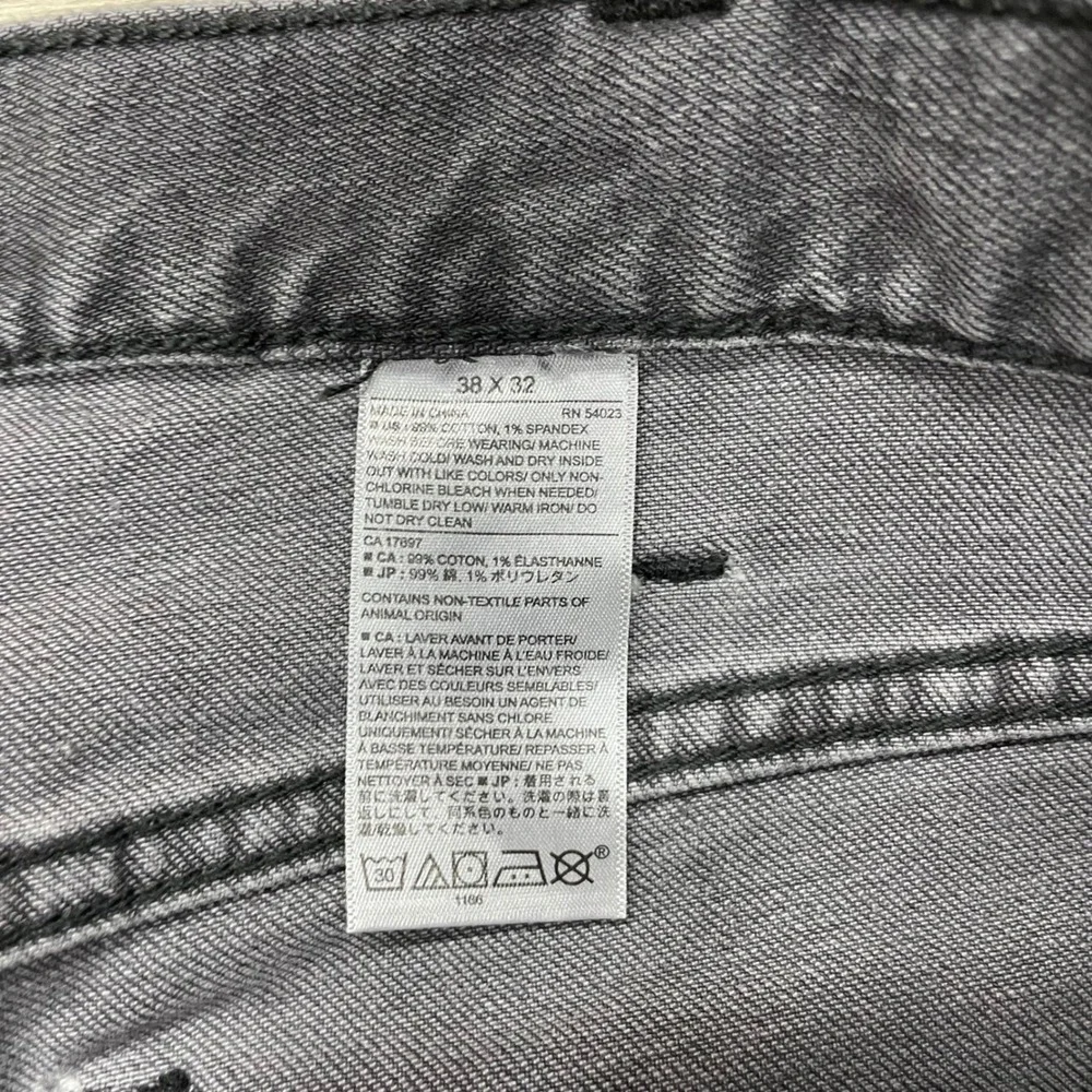 Banana Republic Jeans Mens 38x32 Gray Athletic Fit Dark Charcoal 793321-00